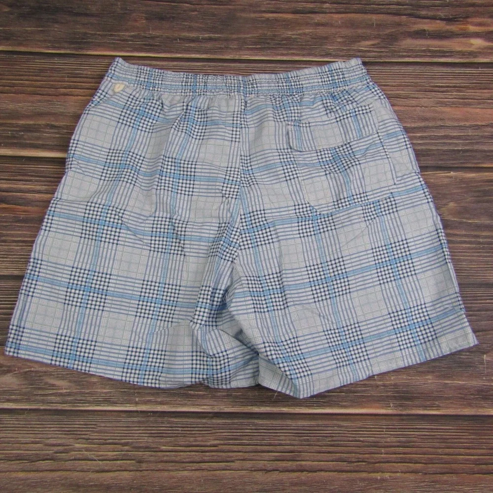 Threads NEW NWT Mens Large Blue Plaid‎ Swim Trunks
